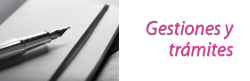 Gestiones y trámites por área