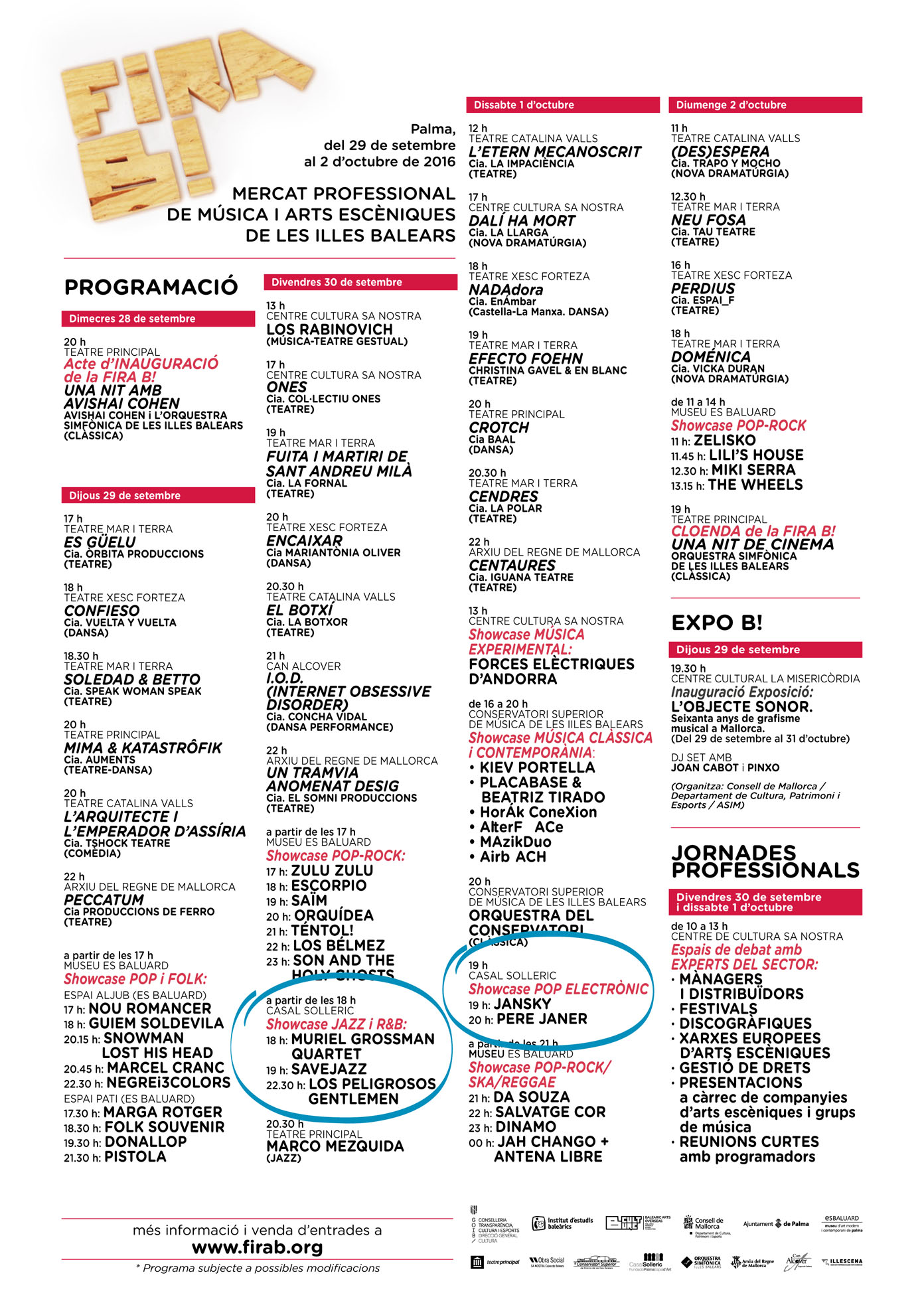 Programació FIRA B